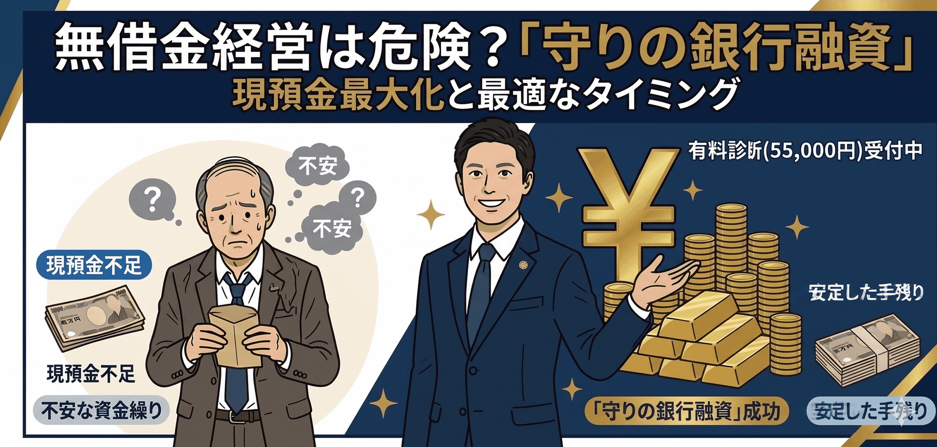 無借金経営は危険?銀行融資はいつ受けるべきか