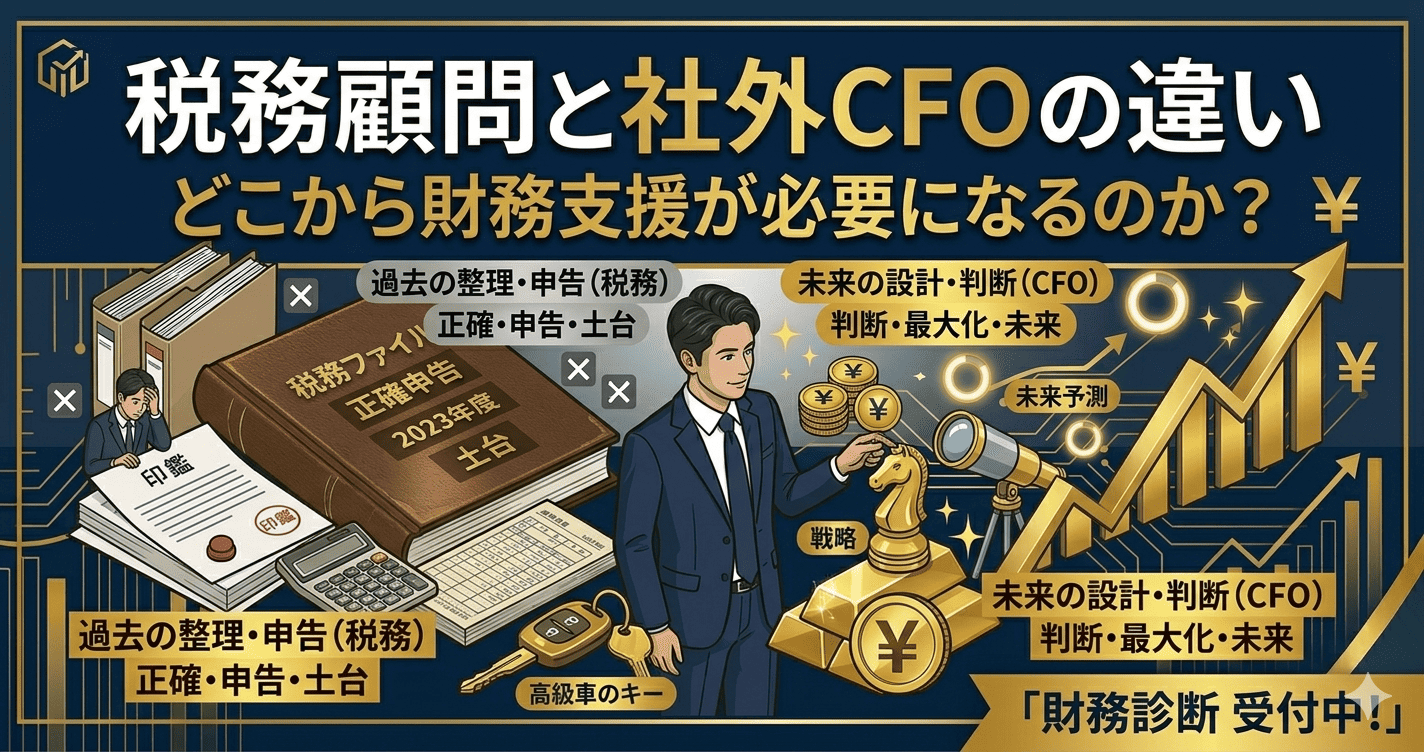 税務顧問と社外CFOの違い