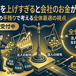 役員報酬を上げすぎると会社のお金が減る理由｜法人と個人の手残りで考える