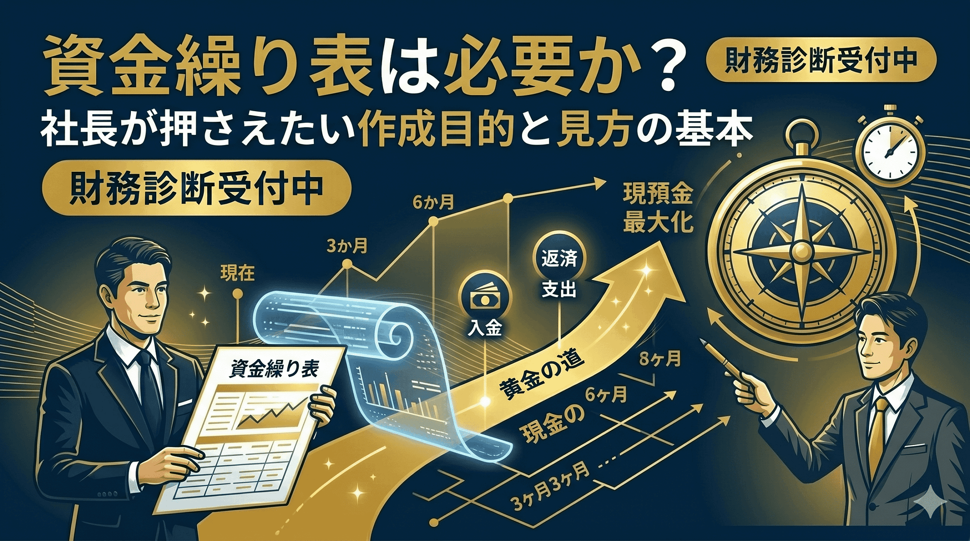 資金繰り表は必要か？社長が押さえたい作成目的と見方の基本