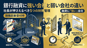 銀行融資に強い会社と弱い会社の違い｜社長が押さえるべき財務管理