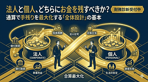 法人と個人、どちらにお金を残すべきか？社長が考えたい現預金最大化の基本