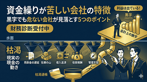 資金繰りが苦しい会社の特徴