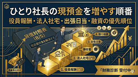 ひとり社長の現預金を増やす順番