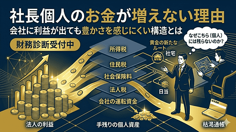 社長個人のお金が増えない理由｜会社に利益が出ても豊かさを感じにくい構造とは