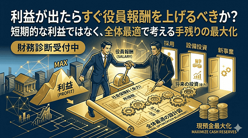 利益が出たらすぐ役員報酬を上げるべきか?社長が判断を急がないほうがいい理由